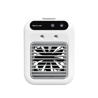 Portable Dormitory Spray Cooler with Humidification, Electric Fan, Desktop Mobile Air Cooler for Small Household Air Conditioner