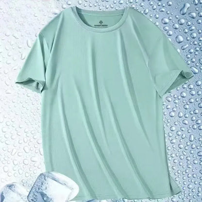 Men's Ice-Silk T-Shirt – Cool Quick-Dry Casual Sports Top