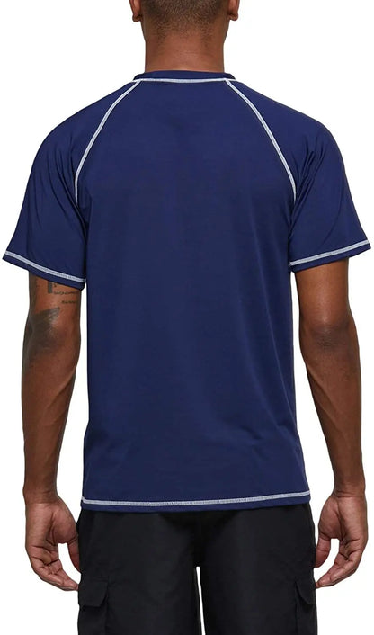 Men's UPF 50+ Beach T-Shirt – Quick-Dry Surf & Swim Top