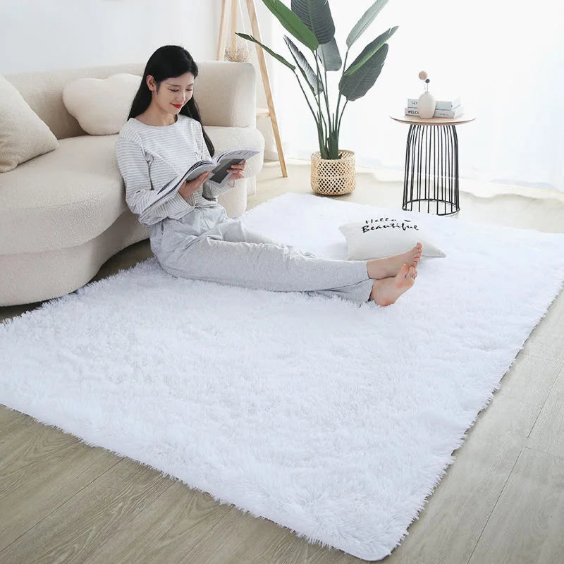 Modern Living Room Rug – Large Size Nordic Style Polyester Area Carpet Mat