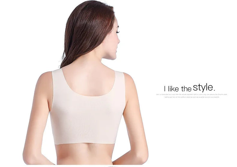 1pcs Womens Ice Silk One-piece Type Sport Bra Female Gym Workout Fitness Seamless Yoga Bra Lady Shockproof Crop Top Push Up Bras