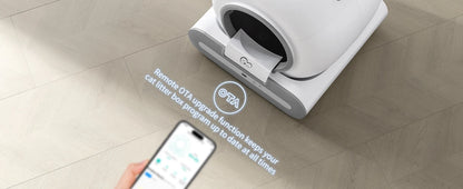 Automatic Self-Cleaning Cat Litter Box with App Control  Litter Mat for Large Cats - ZOOMNSTORE