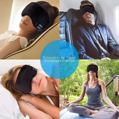 1pc Bluetooth Earphones Sports Sleeping Headband Elastic Wireless Headphones Music Eye Mask Wireless Bluetooth Headset Headband