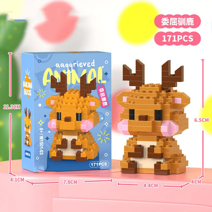 Micro Building Blocks - Creative Animal Brick Set | DIY Mini Construction Toys Kit