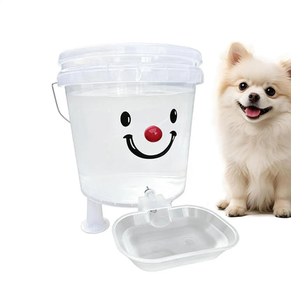 Automatic Dog Water Dispenser Large Capacity Leakproof Visual Bowl for Puppy Pets Indoor Outdoor Dorm Travel Home