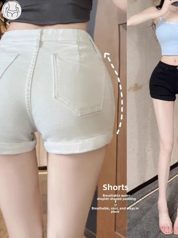 American Sle Hot Girl Low Waist Hip Enhancing Denim orts Women Summer New Slimming Small Size Versatile Hot Pants