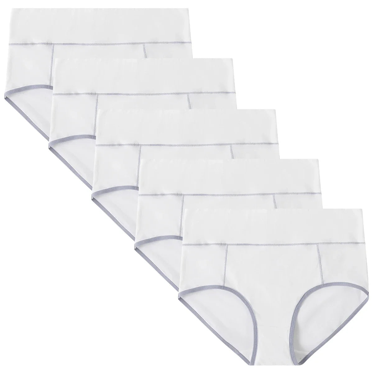 POKARLA Women High Waist Cotton Underwear Comfortable Postpartum C Section Panties Breathable Tummy Control Underpants Plus Size