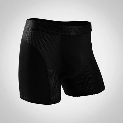5PCS Extended athletic briefs Men's boxers Modal anti-wear leg running plus size breathable training boxers