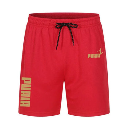 Men's Running Shorts Casual Sports Breathable Mesh Quick Dry Shorts Outdoor Hiking Clothing Fitness Quick Dry Drawstring Shorts