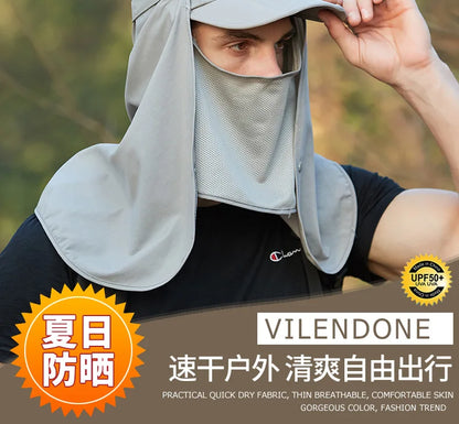 Adjustable Outdoor Fishing Hat Sunscreen Protection Breathable Sunshade Foldable Men Women Hiking Camping Casual Fishing Cap