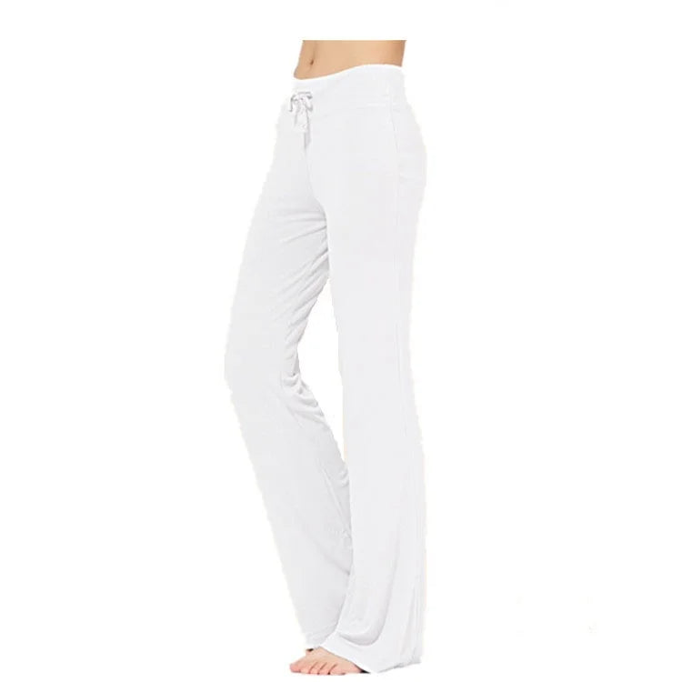 New Yoga Flare Leggings Women Fitness Push Up High Waiste Wide Leg Seamless Workout Pants Gym Elastic Tights Exercise Sport Pant