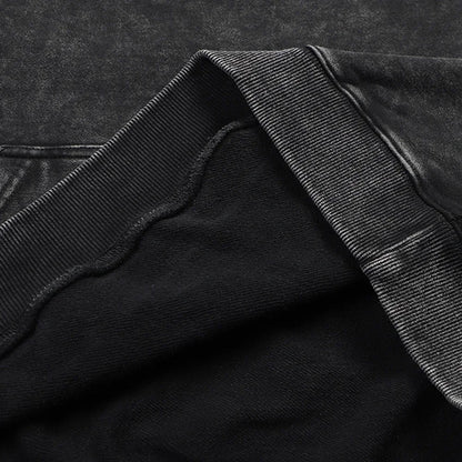 Hit Me Hard and Soft Washed Hoodies Vintage Cotton Hooded Pullover Men's Women's Loose Casual Gothic Sweatshirts Y2K Coat Unisex