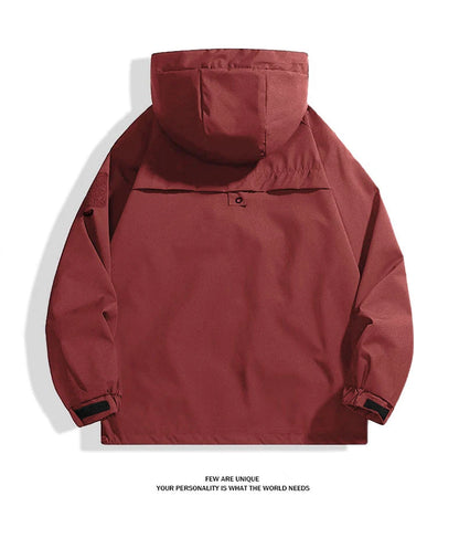 CHRLCK Unisex Outdoor Waterproof Jacket Windbreaker Coat Autumn Breathable Fishing Camping Windproof Jackets Men Women Clothing