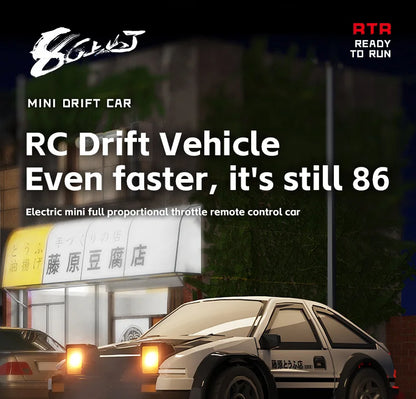 164 RC Drift Car - High-Speed Mini Remote Control Racing Car for Desktop Fun - ZOOMNSTORE