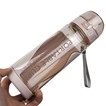 500ml Portable Sports Water Bottle Plastic Outdoor Gym Travel Drinks Mugs Clear Leakproof Drinking Bottle Water Bottles