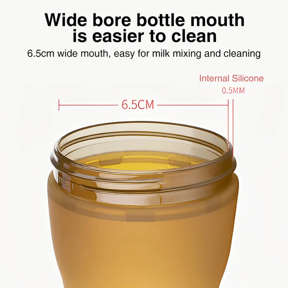 150ML/250ML Portable Baby Bottle Slicone Feeding Bottle With Handle Baby drop-resistant Bottles Newborn Bottle BPA Free