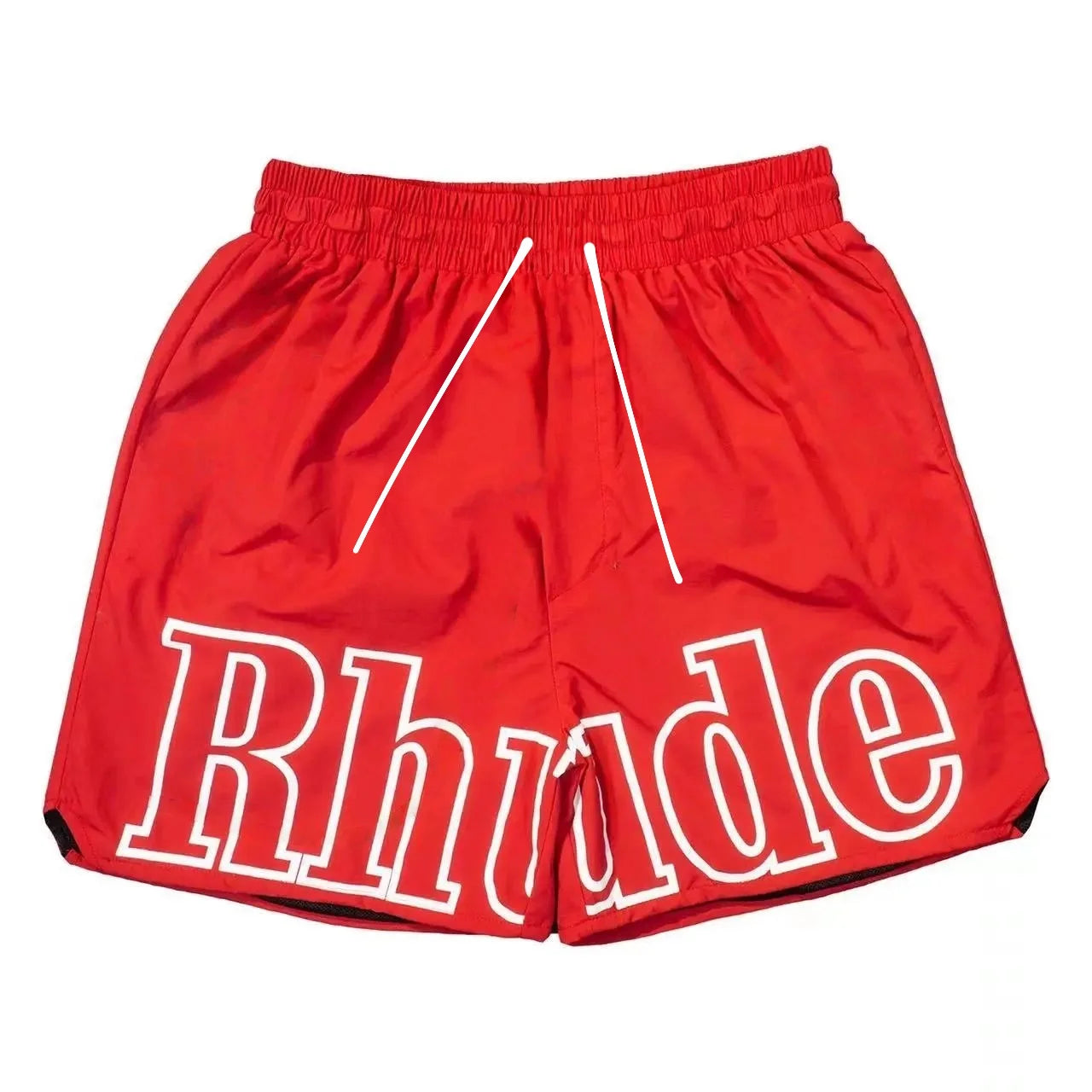 High Street Trend Rhude Casual Shorts Hip-hop Men Women Loose Breathable Quick Drying Mesh Sports Shorts