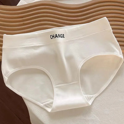 Women's Cotton Underwear panty Sexy Solid Color Triangle Pants Girl Mid Waist Seamless Comfort Underpants Female Lingerie