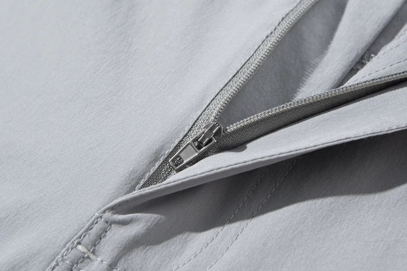 NUONEKO New Elastic Mens Hiking Pants Outdoor Sport Summer Quick Dry Waterproof Detachable Camping Trekking Climbing Cargo Pants