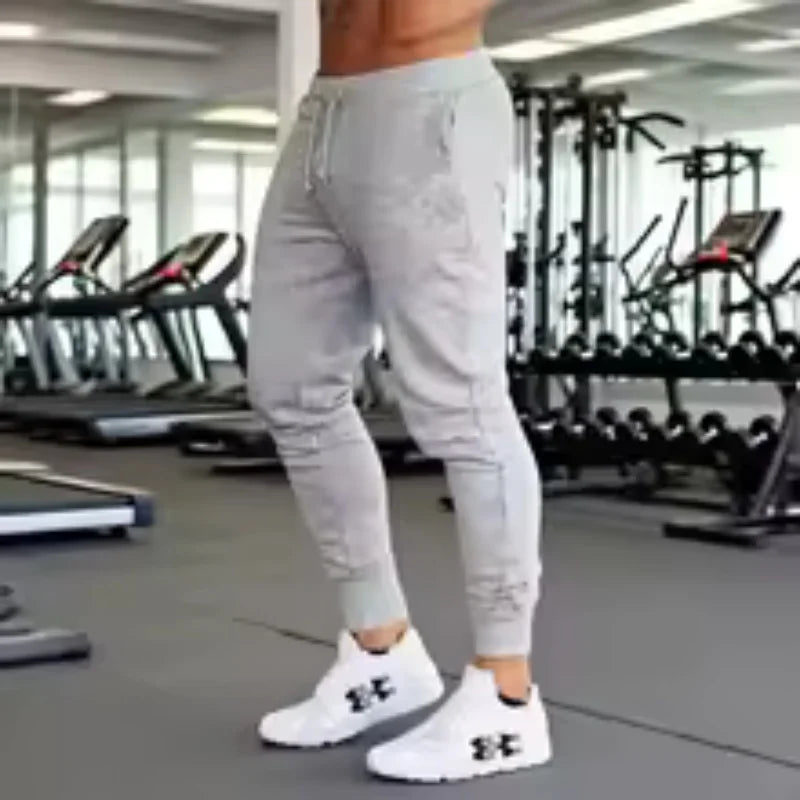 Men Jogger Pants – Slim Fit Sweatpants with Drawstring for Running & Fitness