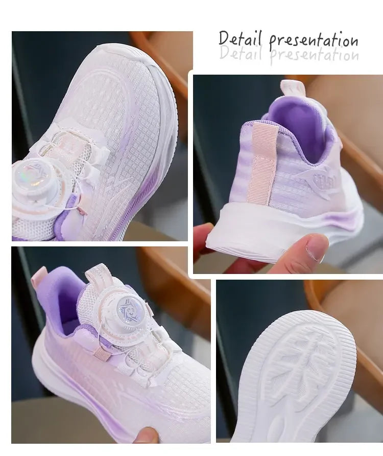 Firm Stitching Kids Mesh Casual Sport Shoes Breathable Raw Material Solid Structure Fitness Outdoor Play Shoes