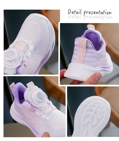 Firm Stitching Kids Mesh Casual Sport Shoes Breathable Raw Material Solid Structure Fitness Outdoor Play Shoes
