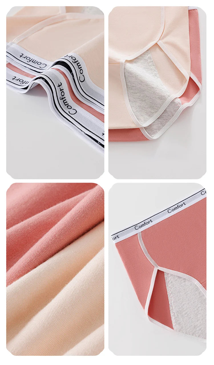 1pcs Girl Menstrual Panties Women's Physiological Briefs Ladies Period Leak Proof Panty High Waist Cotton Underwear