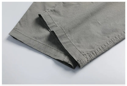Big Size Men's Cargo Pants Casual Loose Straight Pants Cotton Long Trousers Zipper Pockets Mens Jogger Pants 5XL 6XL