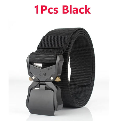 Tactical Waist Belt - Durable Canvas Belt With Automatic Buckle & Quick Release
