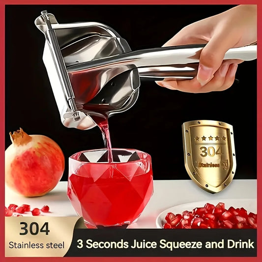 Manual Juice Squeezer - 304 Stainless Steel Juicer | Durable Kitchen Gadget