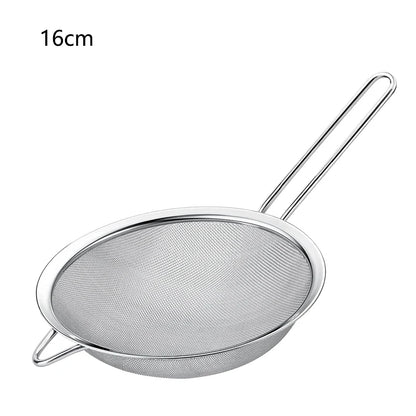 Fine-Mesh Strainer Set – Stainless Steel Sieve & Flour Sifter (3/4-Piece)