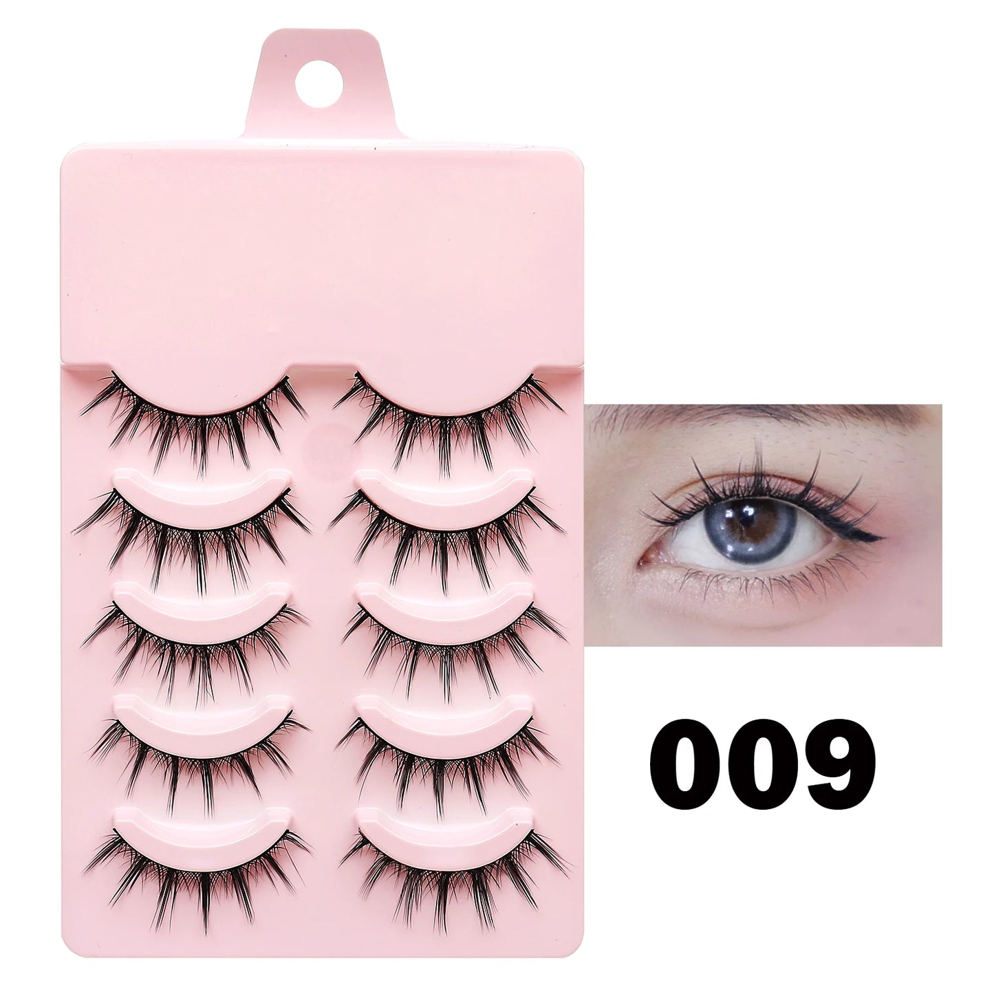 Manga Lashes - Soft Natural Thick False Eyelashes for Daily Makeup