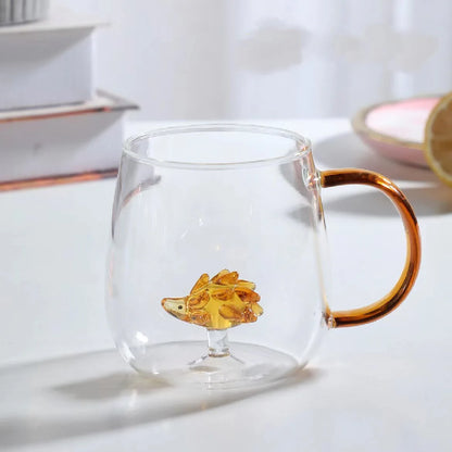 3D Glass Cup - Handmade Bubble Mug With Animal & Plant Shapes | Eco-Friendly Drinkware Gift