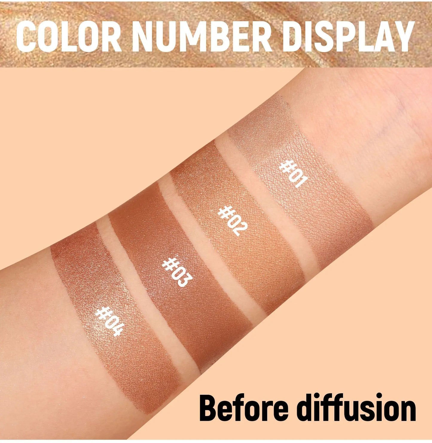 Matte Bronzer Liquid Makeup Waterproof Tanning Cream Body Oil Control Moisturizer Pearlescent Shine For Silky Skin Finish