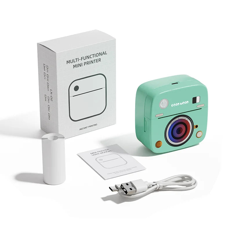 New Photo Sticker Printer  C1Kitchen Label Printer 1200mAh Battery Type-C Smart Bluetooth Mini Printers for iOS Android Phone