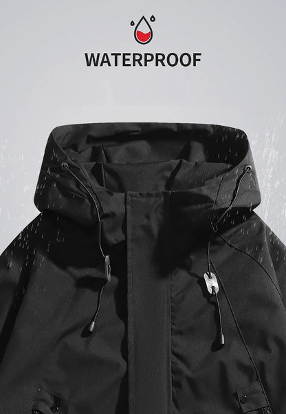 CHRLCK Unisex Outdoor Waterproof Jacket Windbreaker Coat Autumn Breathable Fishing Camping Windproof Jackets Men Women Clothing