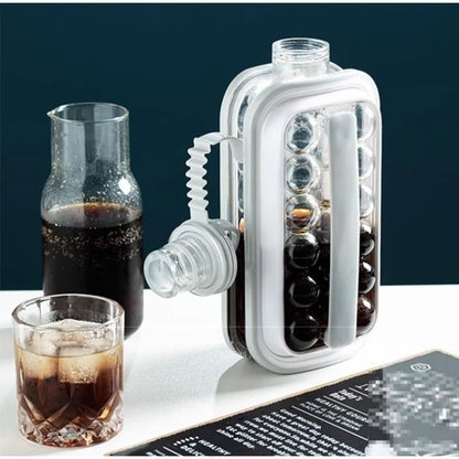 2-in-1 Silicone Ice Maker Bottle – Folding Ice Cube Mold & Kettle