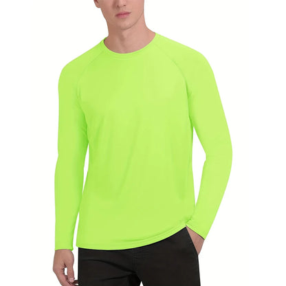 Men's UPF 50+ Sun Protection Shirt – Quick-Dry Long-Sleeve Performance Top