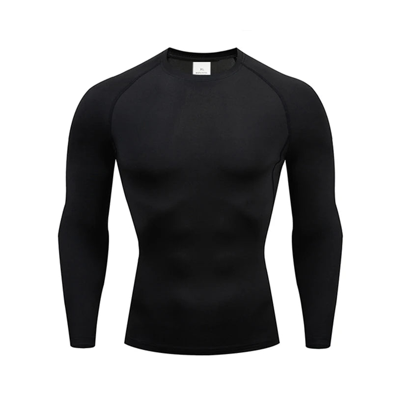 Men's Thermal Underwear Long Sleeve Tops | Thin Tight Fitting Elastic Fitness Wear