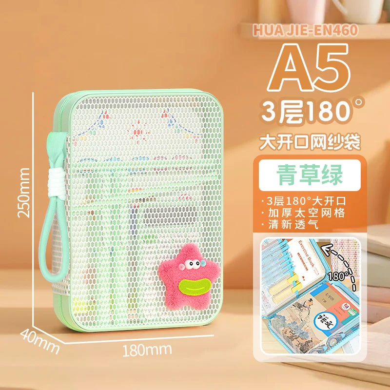 Zipper Document Bag | Portable File Bag with Multi-Layer Compartments, Large Capacity Organizer