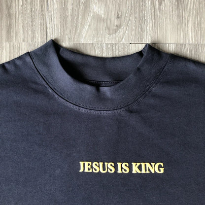 SAINT OF MICHAEL Fashion Streetwear Kanye West Foam Printed Casual Loose Oversized 100％Cotton Tops Tee Unisex T Shirt For Men