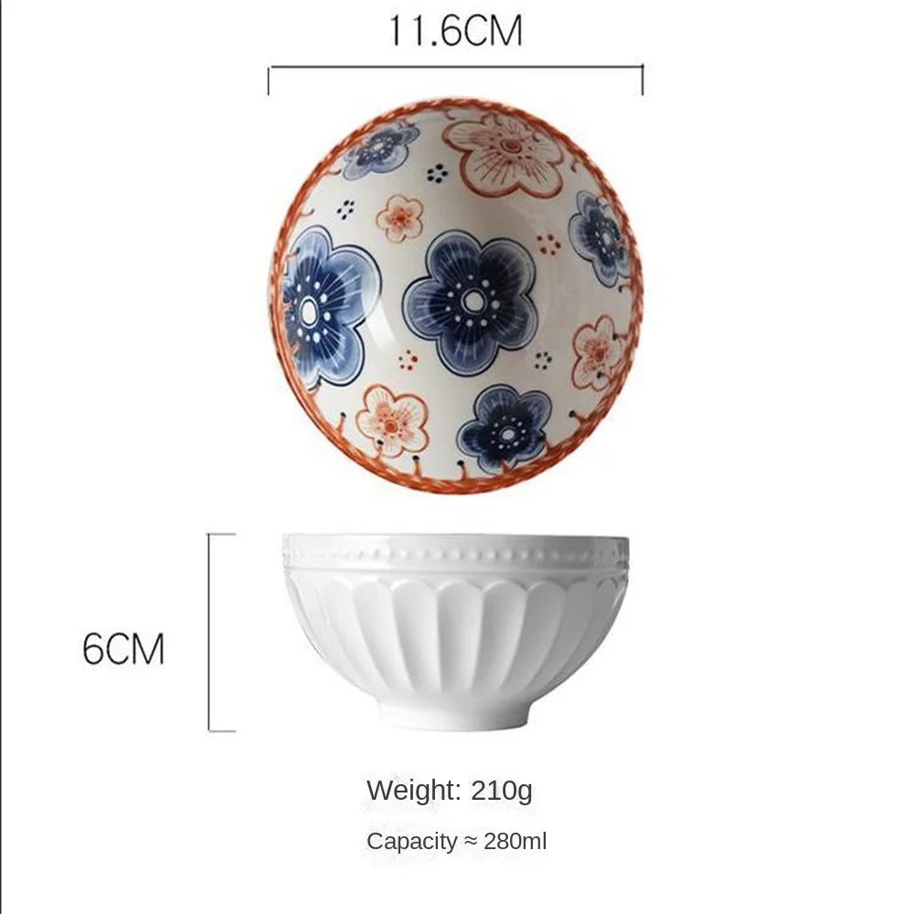 Ceramic Japanese Style Tableware Set - Luxury Baby  Adult Dish Cute Feeding Bowls Gift Idea