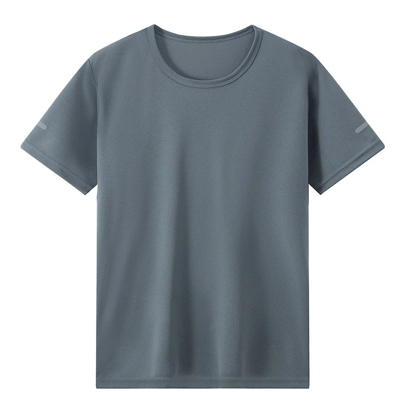 1/4piece Spring/Summer Youth Plus Size 13-16 Years Old Quick Drying Sports Short Sleeved T-shirt Versatile Top For Boys And Girl