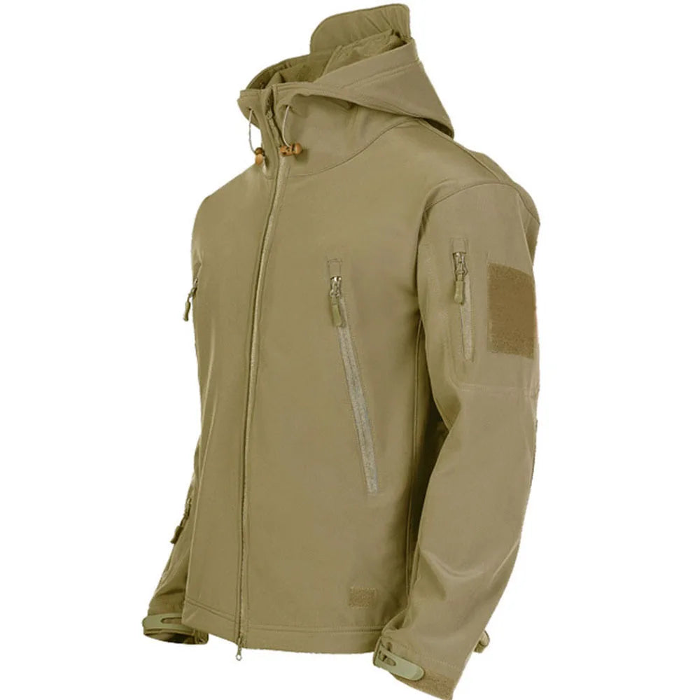 Military Soft Shell Jacket - Tactical Windproof Waterproof Army Combat Outerwear