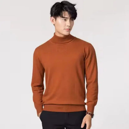 Cashmere Cotton Blend Turtleneck Men Jumper 2025 Autumn Winter Wram Clothes Vetement Homme Pull Homme Hiver Man Pullover Sweater