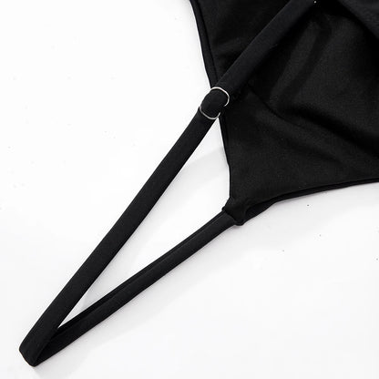 One Piece Swimsuit Woman Mesh See-thourgh Swimwear Women Sexy Push Up Monokini Ladies High Waist Bikini Beachwear Bathing Suits