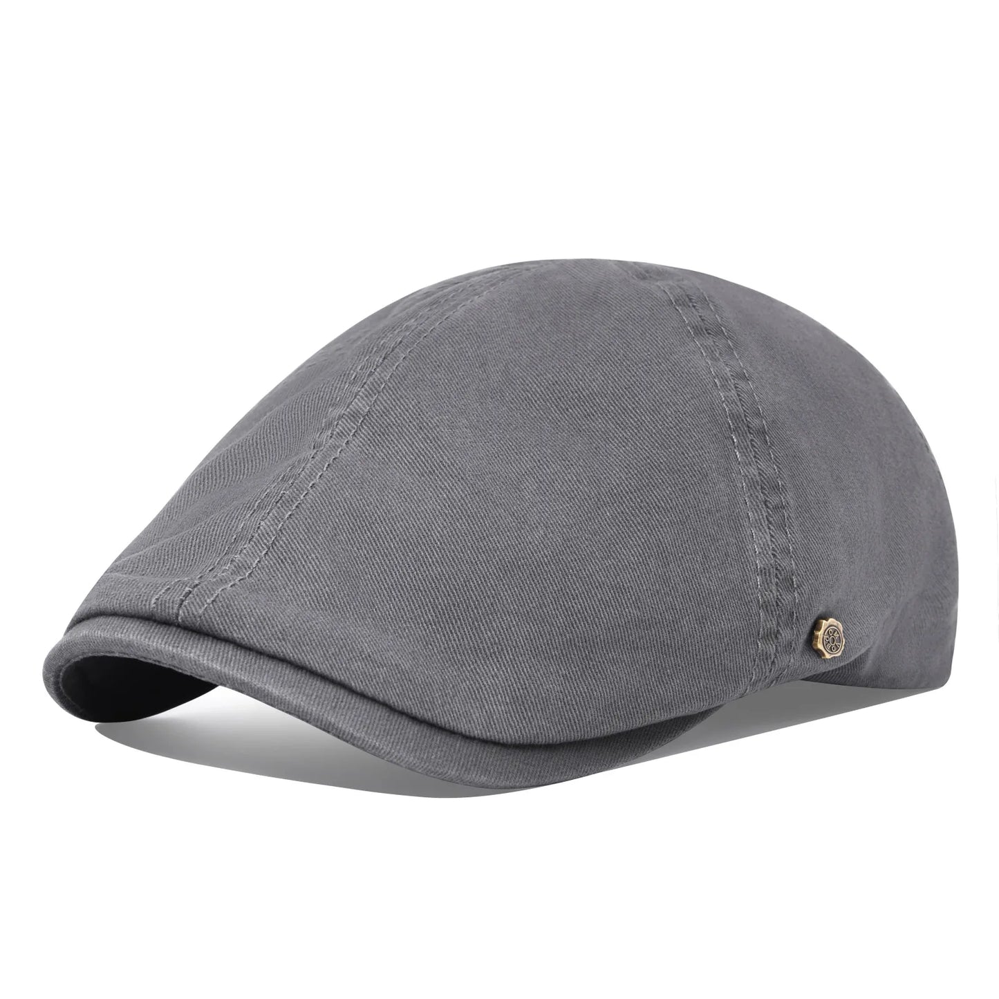 VOBOOM Classic Cotton Flat Cap Ivy Caps Men Women Newsboy Cabbie Driver Hat Season Flat CapSolid Color Casual Camouflage Beret