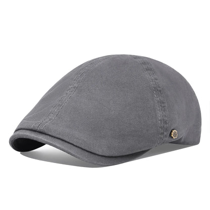 VOBOOM Classic Cotton Flat Cap Ivy Caps Men Women Newsboy Cabbie Driver Hat Season Flat CapSolid Color Casual Camouflage Beret