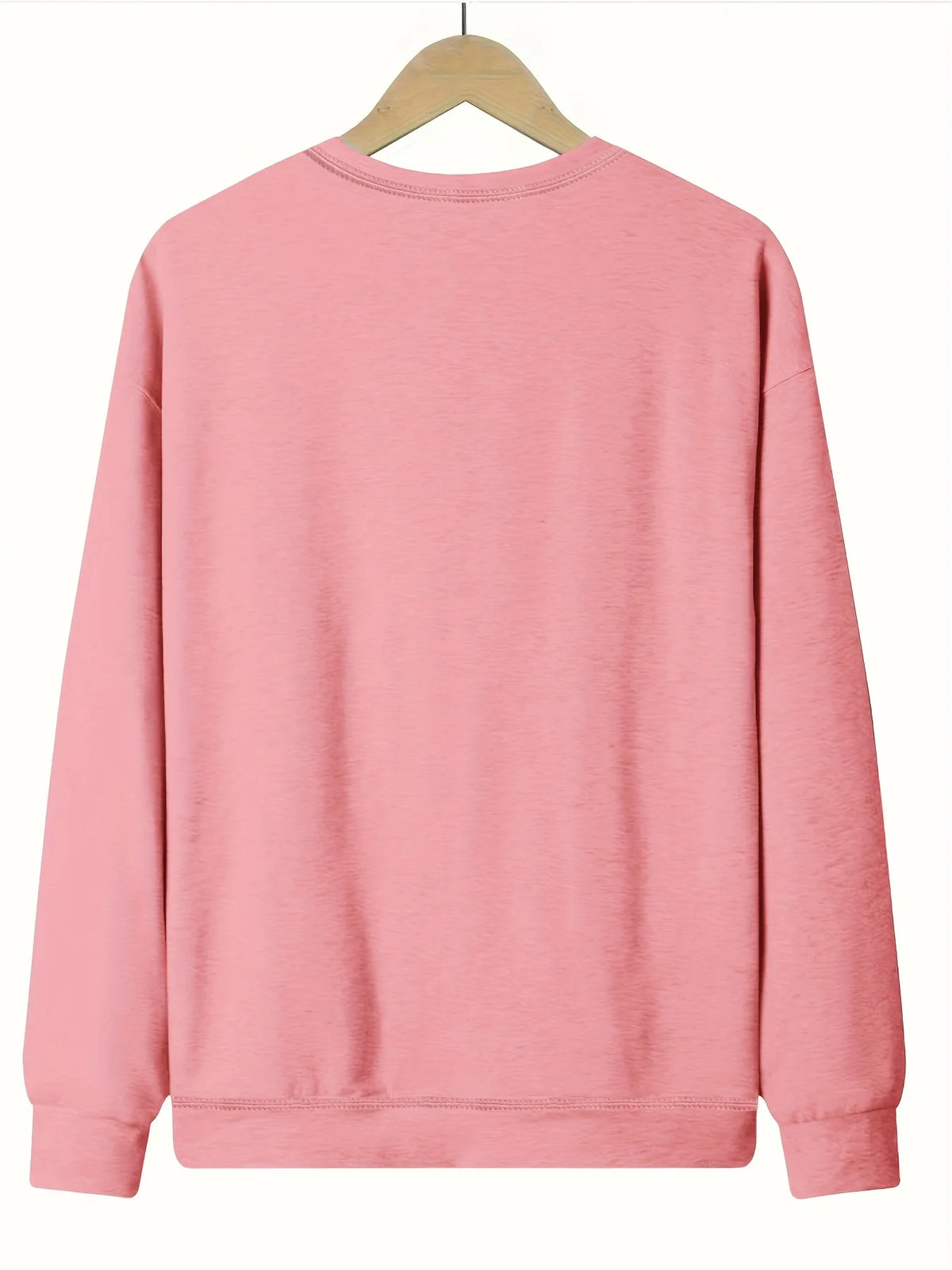 Women's Autumn and Winter Loose Casual Comfortable Letter Printed Thick Long-Sleeved Round Neck Hoodie Pullover