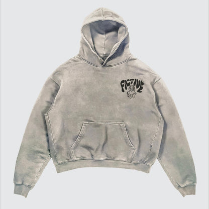 Street Y2K letter Printed Long-sleeved Hoodie Couples Hip-hop Street Punk Wind Loose Fashion Oversized Hoodies Harajuku Goth Top